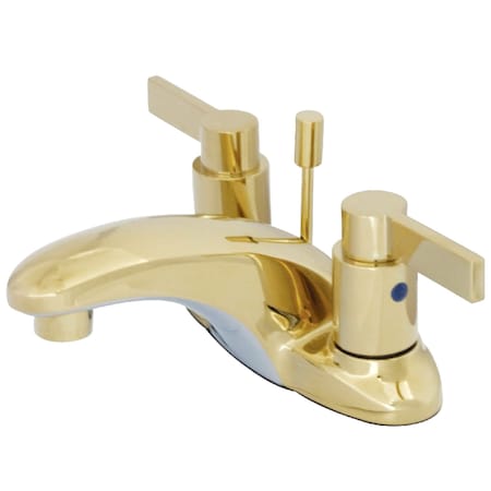 Kingston Brass KB8622NDL 4" Centerset Bathroom Faucet, Polished Brass KB8622NDL